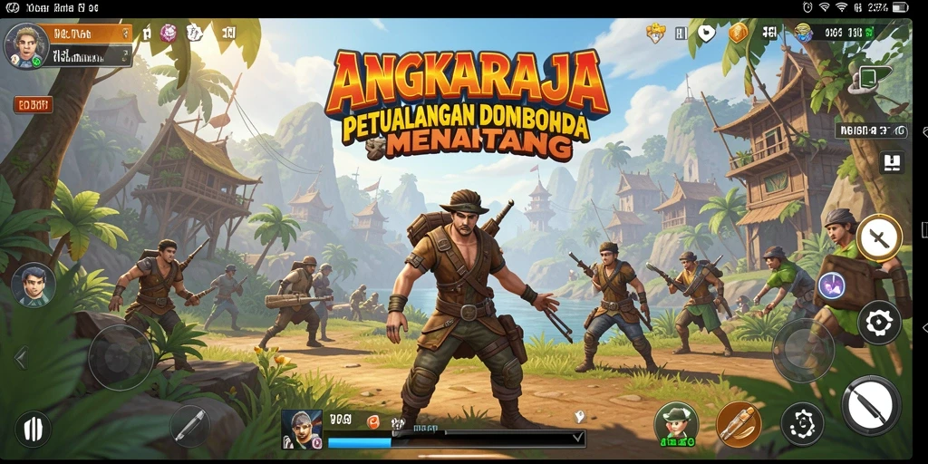 Tangkapan layar gameplay menampilkan eksplorasi dunia terbuka yang epik.