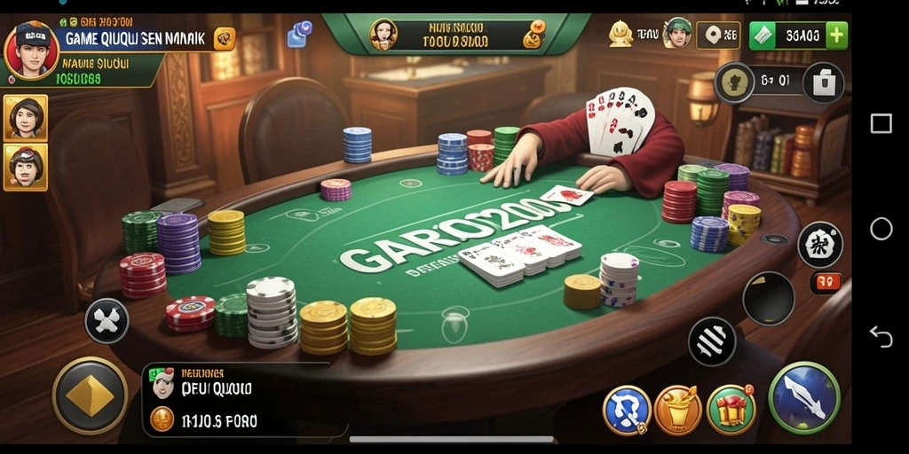 Screenshot GARCO200 menampilkan gameplay QiuQiu yang seru dan kompetitif.