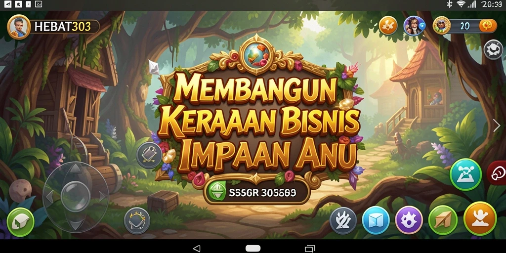Tangkapan layar HEBAT303 memperlihatkan aksi seru dalam membangun kerajaan bisnis.