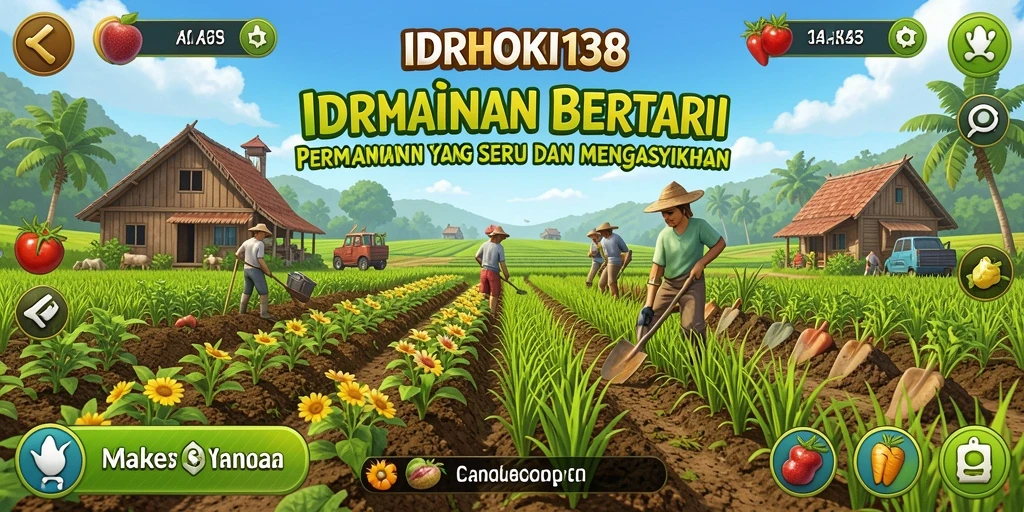 Gameplay menarik dari IDRHOKI138 dengan aktivitas bertani yang seru.
