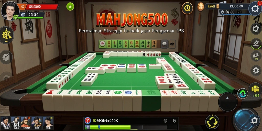 Tampilan gameplay seru dan menantang di MAHJONG500.