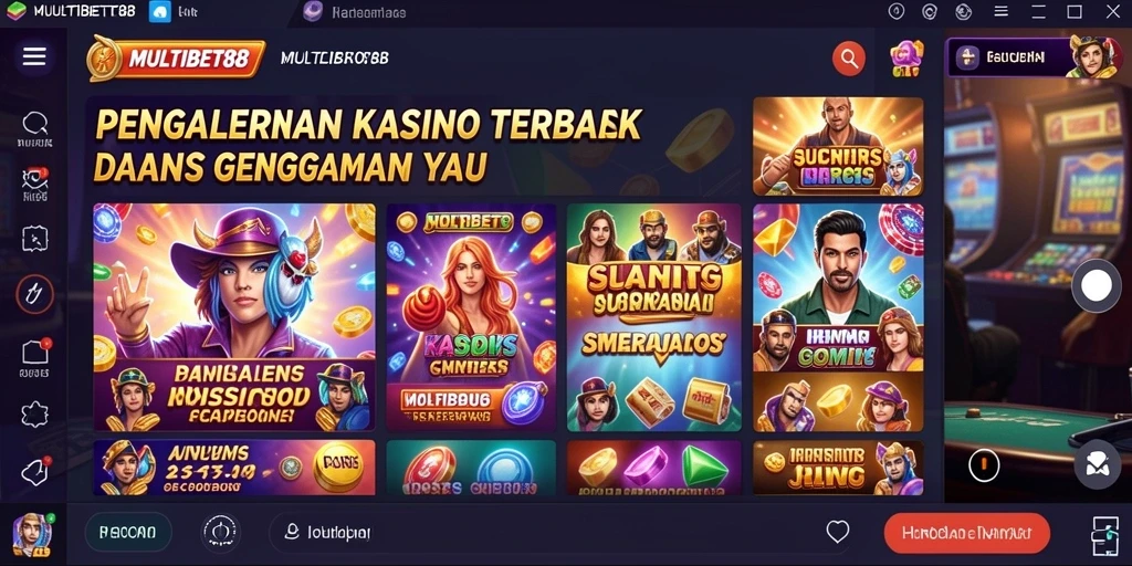 Screenshot permainan MULTIBET88 menampilkan pengalaman kasino yang seru dan interaktif.