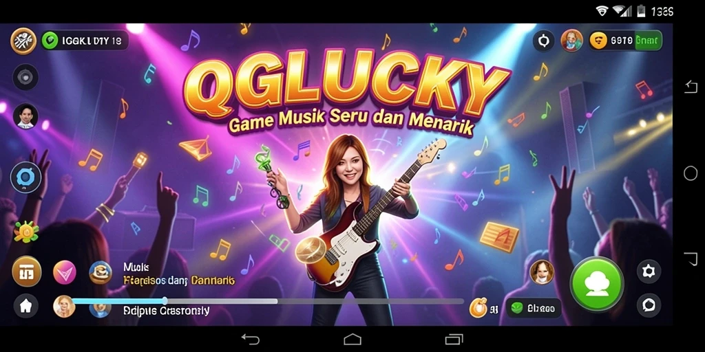 Tampilan gameplay QGLUCKY yang mengasyikkan dan menarik.