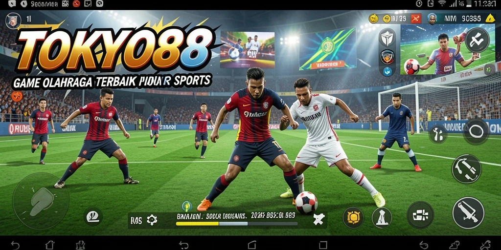 Tampilan gameplay seru dari TOKYO88 dengan aksi olahraga mendebarkan.