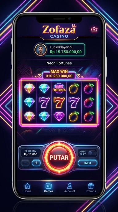 Tampilan utama aplikasi zofaza dengan antarmuka yang mudah digunakan.